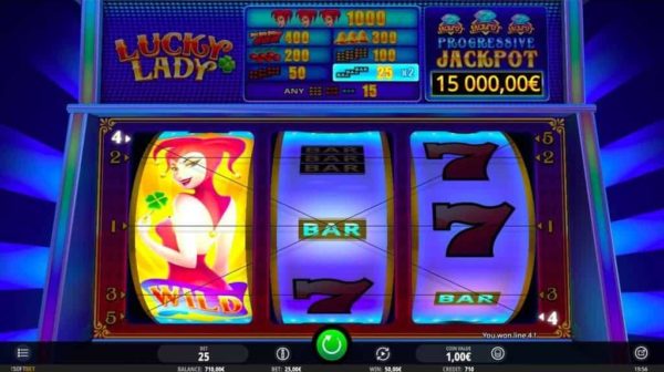 lucky lady automat zdarma