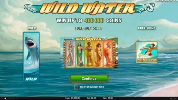 Wild Water automat zdarma