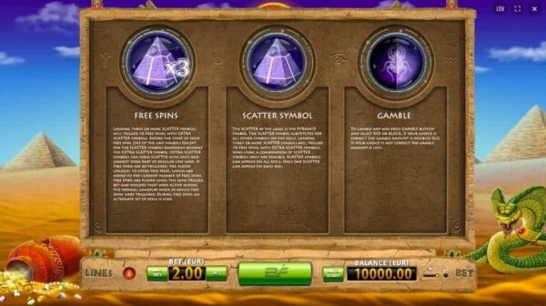Pyramid Treasure automat zdarma