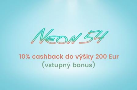 Neon54 casino vstupny bonus 10% cashback