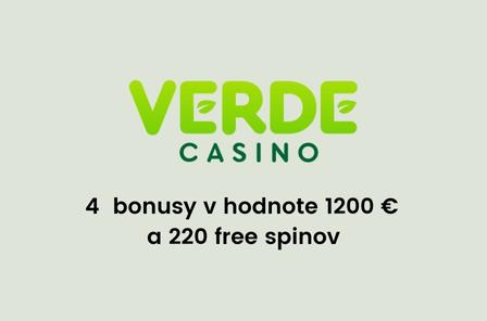 verde casino vstupny bonus