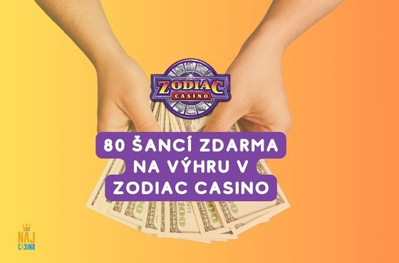 80 šancí zdarma na výhru v Zodiac Casino