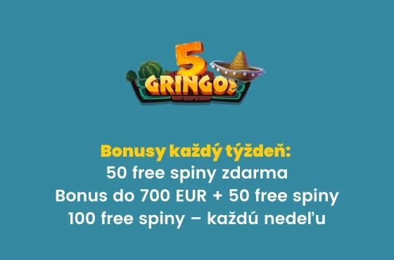 5Gringos Casino recenzia_pravidelne bonusy